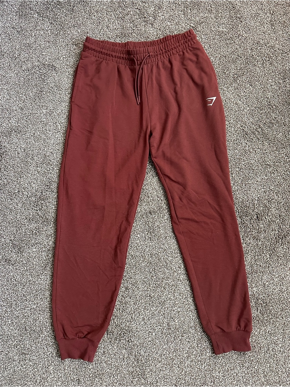 Gymshark Rust Red Elastic Waist Joggers
